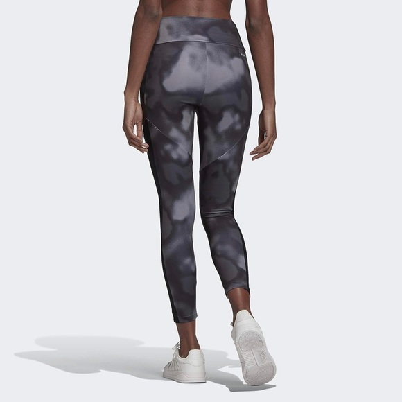 Adidas Women’s Grey and Black Leggings - Picture 4 of 5